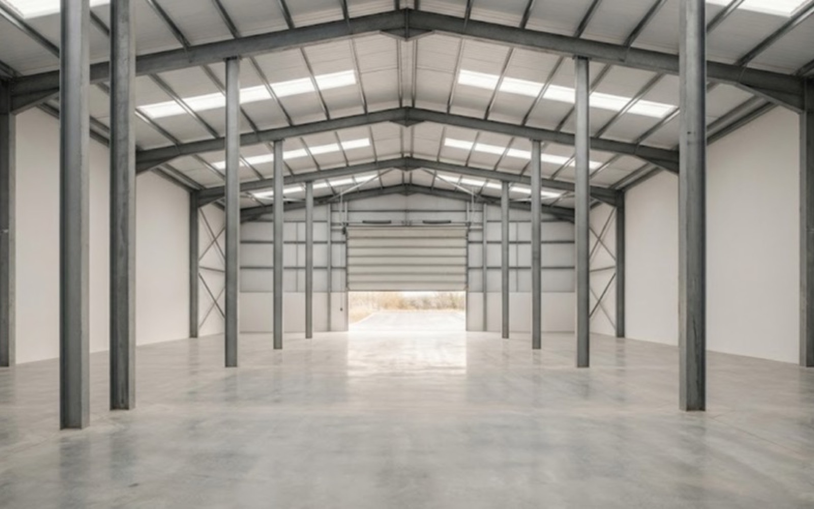 Interior of a modern warehouse unit